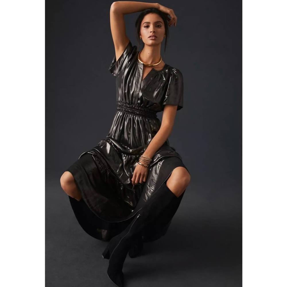 by Anthropologie The Somerset Maxi Dress Shine - Picture 4 of 12